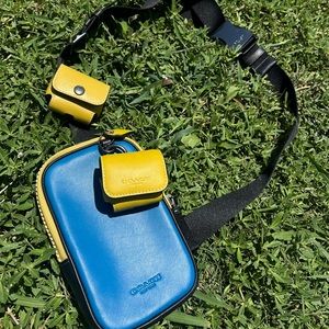 Coach Mini Cross-Body | Men’s | Blue & Yellow